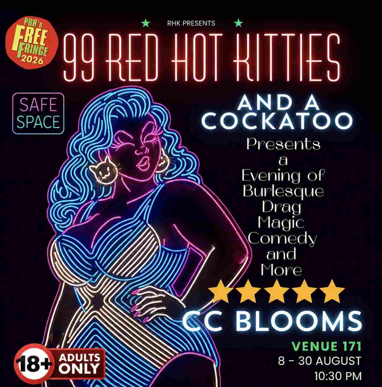 99 RED HOT KITTIES AND A COCKATOO