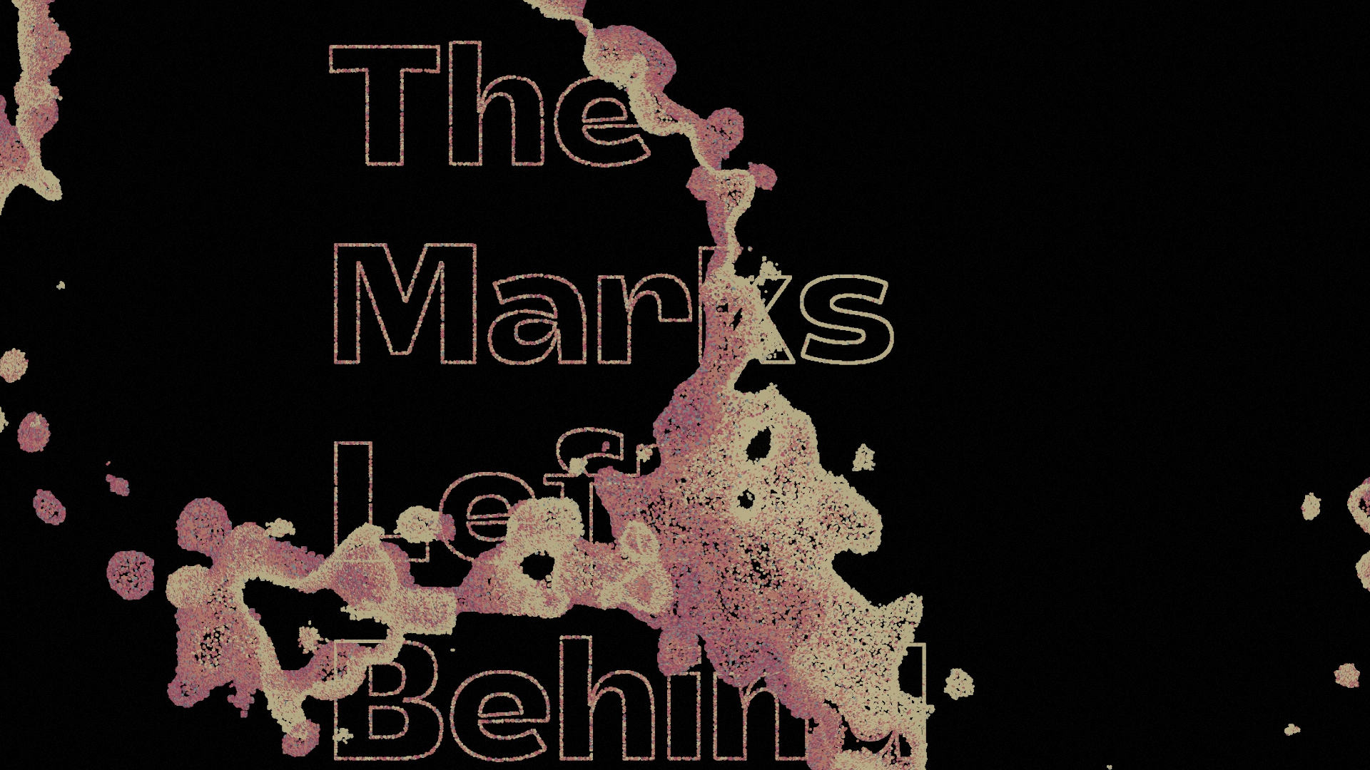The Marks Left Behind: Generative Artwork