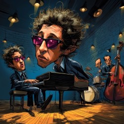 Bob Dylan On Piano