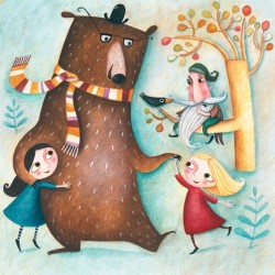 Snow White Rose Red Bear Brown